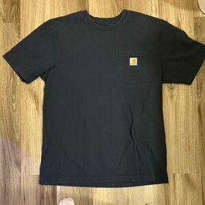 Carhartt Navy Tee with Logo Pocket Men’s size Medium